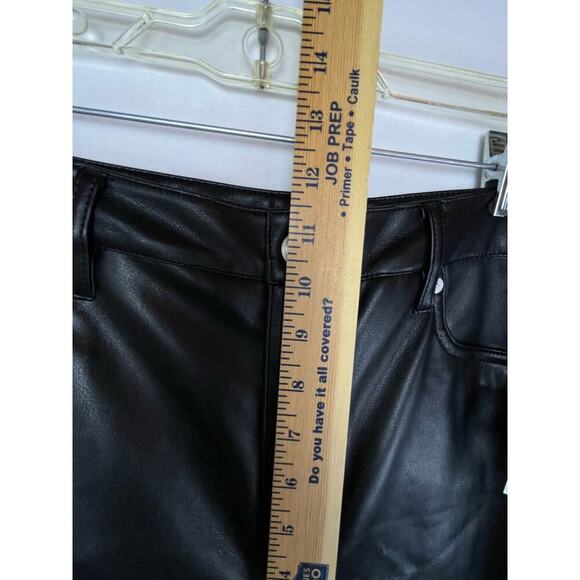 NWT [BLANKNYC] Women's Size 26 Black The Franklin Wide Leg Faux Leather Pants - Picture 5 of 8